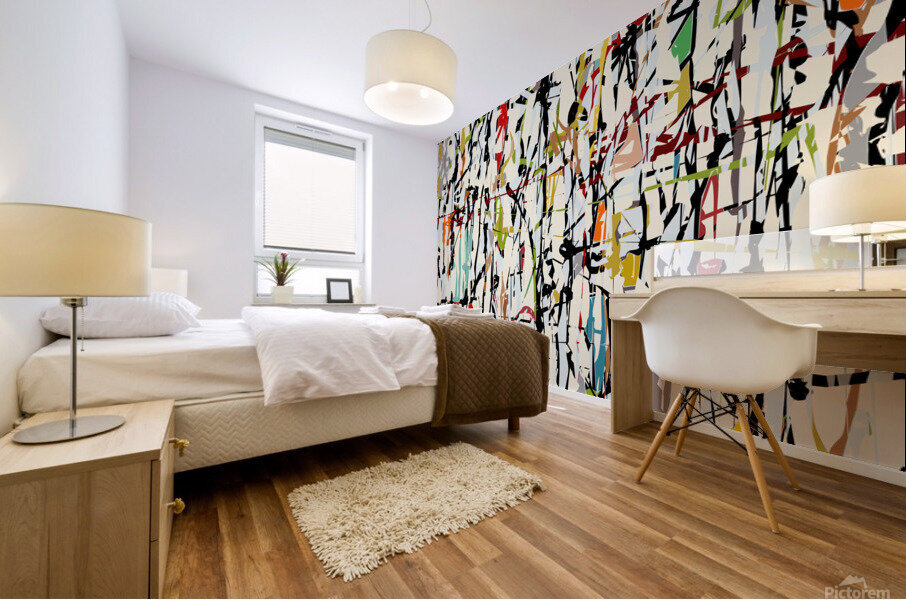 Pollock Wink 2 Mural print