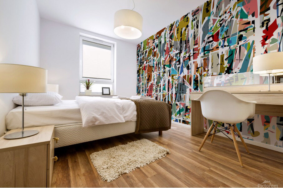 Mixing Colors and Shapes Mural print