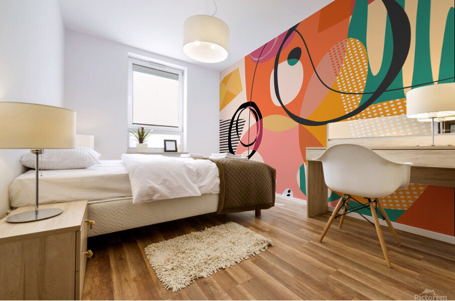 Shapes and Patterns Mural print