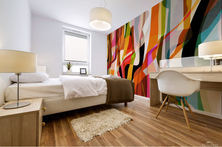 Winding Shapes Mural print