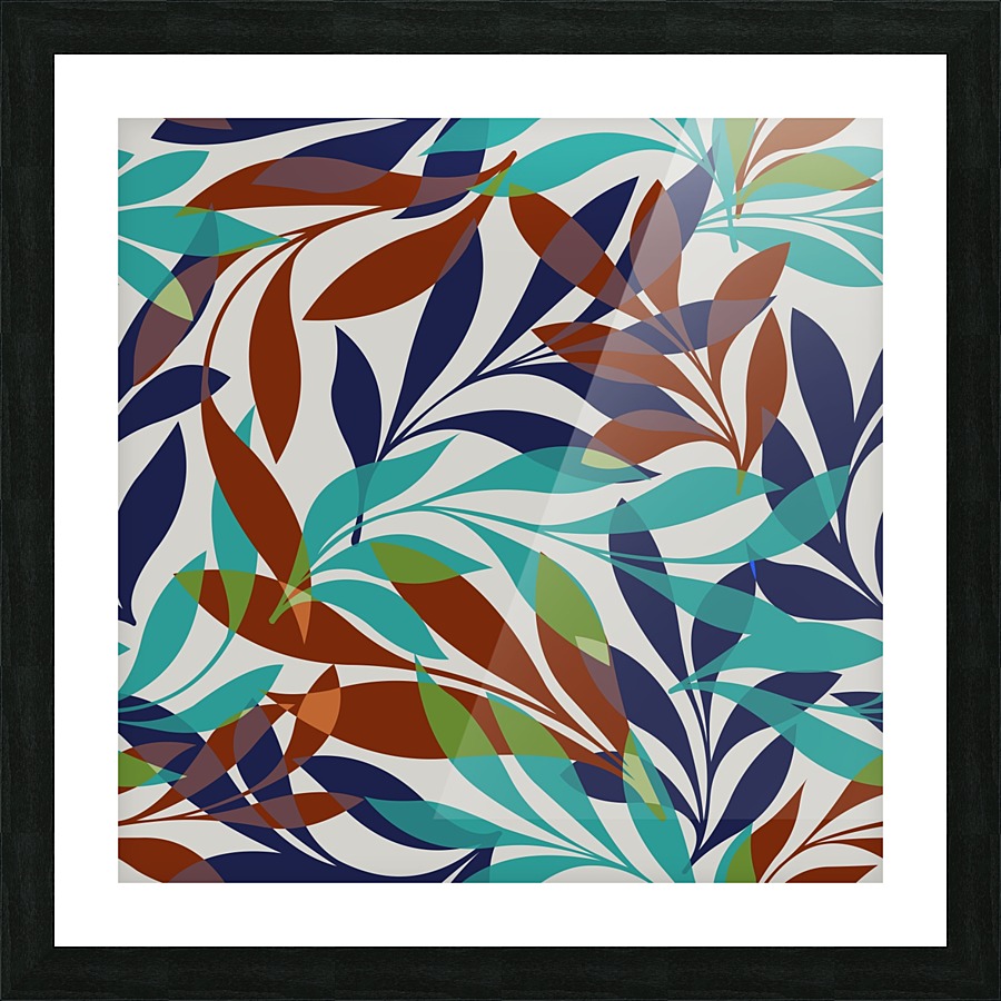 Tropical Foliage Picture Frame print