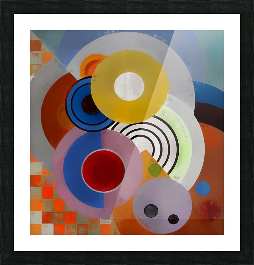 Circles Picture Frame print