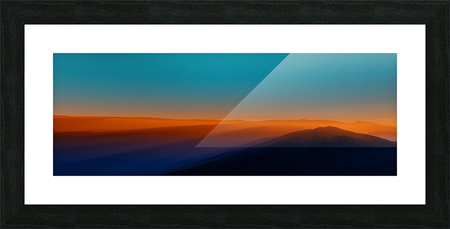 Sunset in the Mountains Picture Frame print