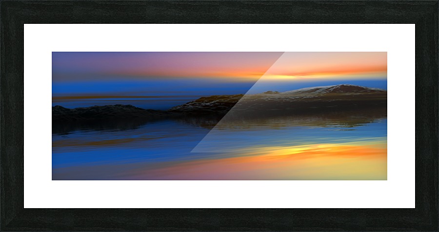 Sunset Colors Picture Frame print