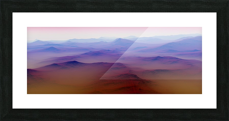 Mountainous Landscape Picture Frame print