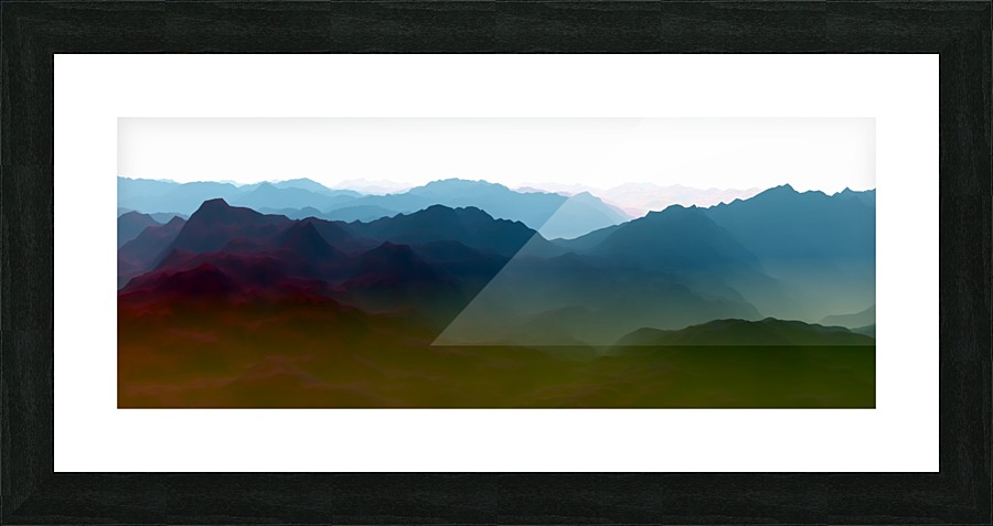 Mountainous Landscape 3 Picture Frame print