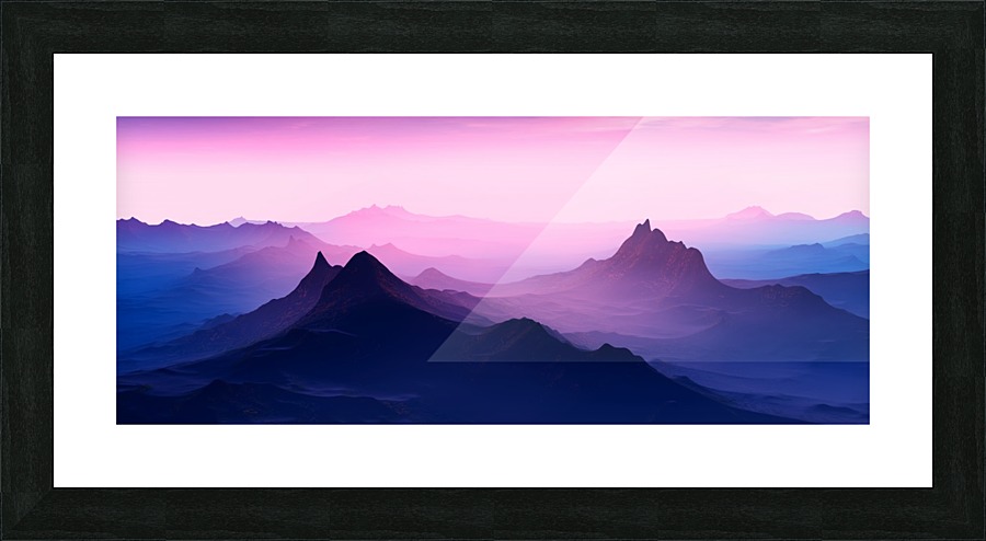 Sunset in the Mountains 2 Picture Frame print