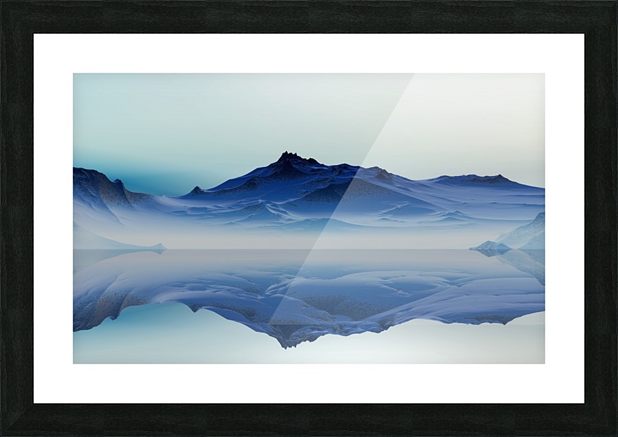 Snowy Mountains Picture Frame print