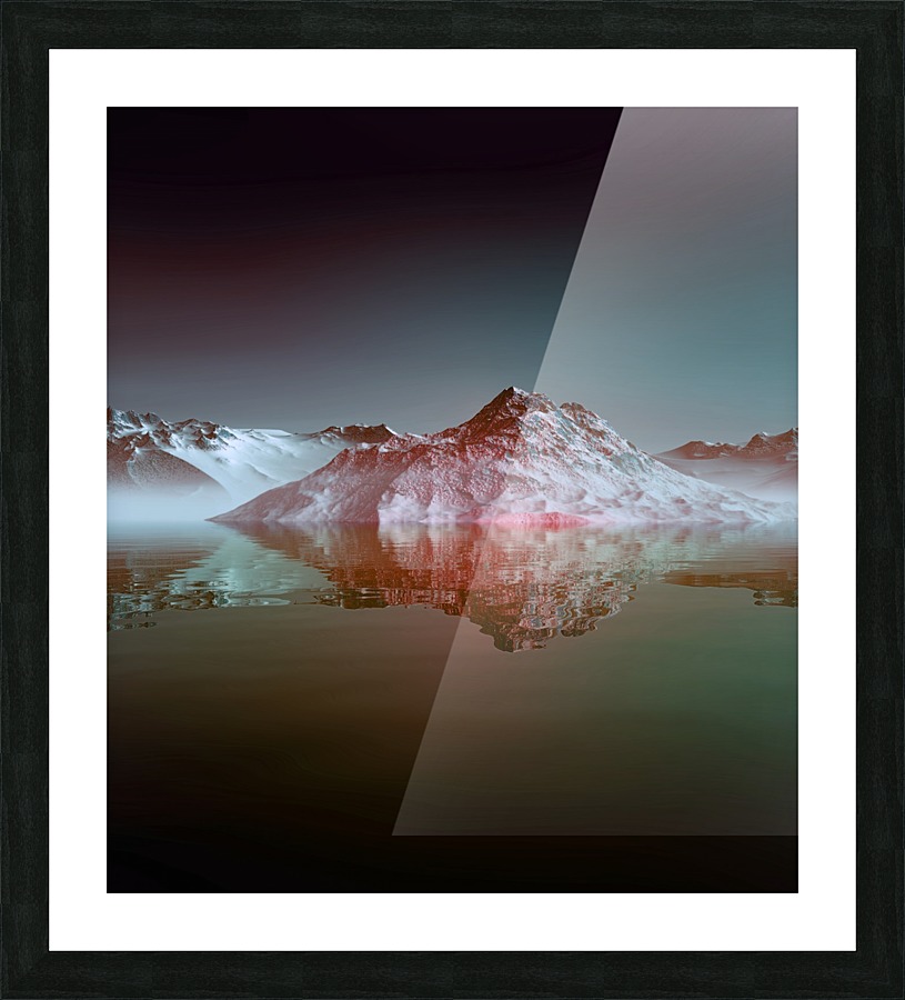 Snowy Mountains 4 Picture Frame print