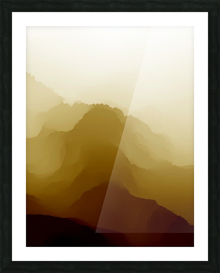 Mountainous landscape 7 Picture Frame print