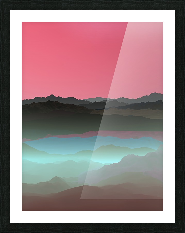 Mountainous Landscape 9 Picture Frame print