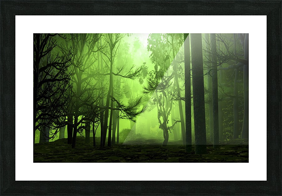 Green Grove Picture Frame print