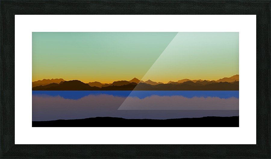 Mountains at Dusk Picture Frame print