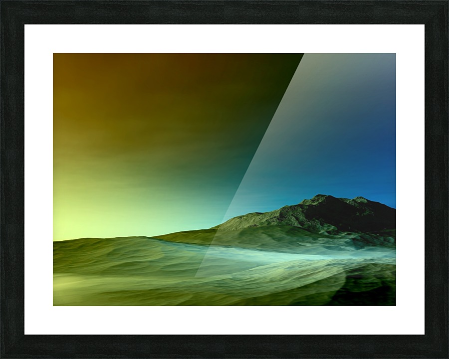 Sunset in the Mountains 13 Picture Frame print
