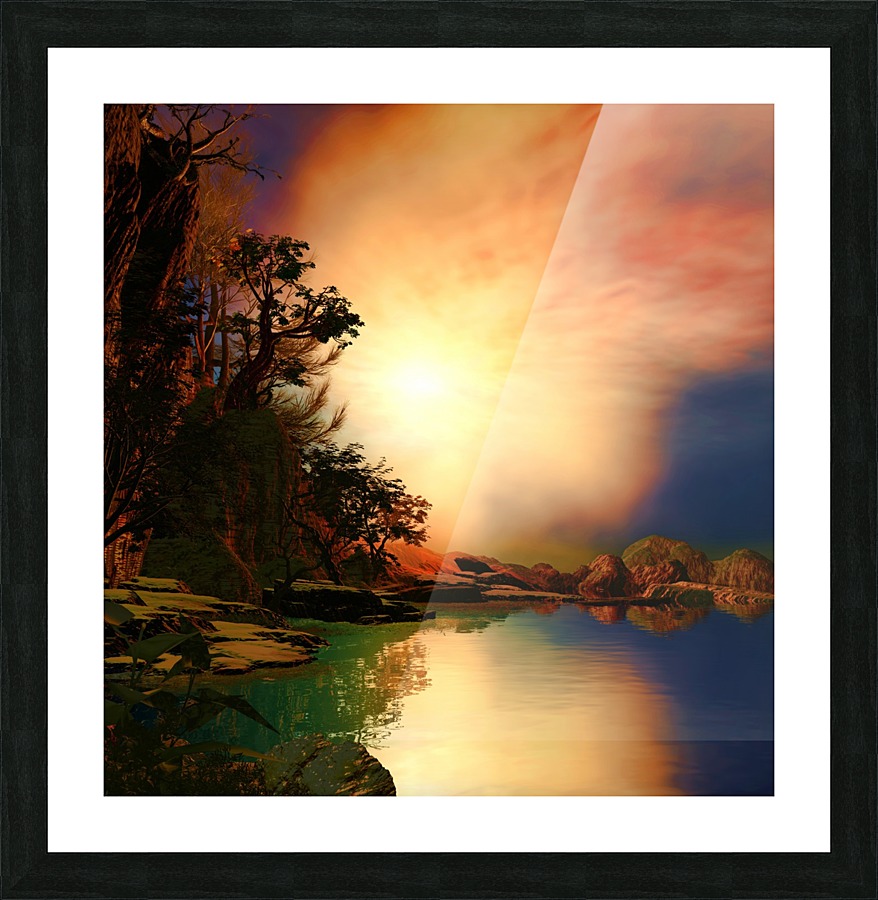 Peaceful and Eerie Picture Frame print
