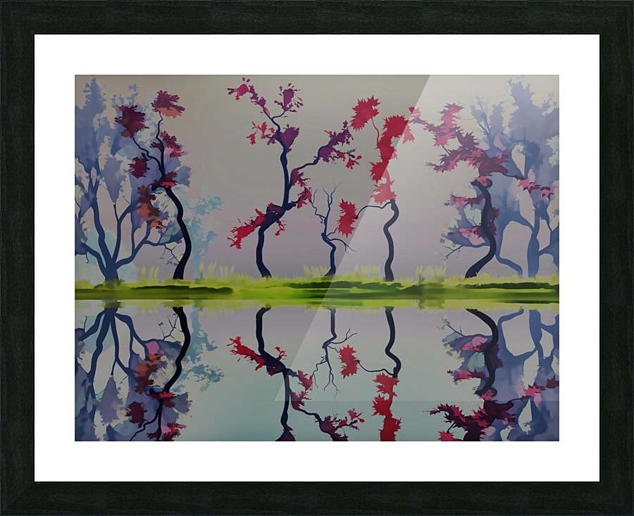 Winding Trees Picture Frame print