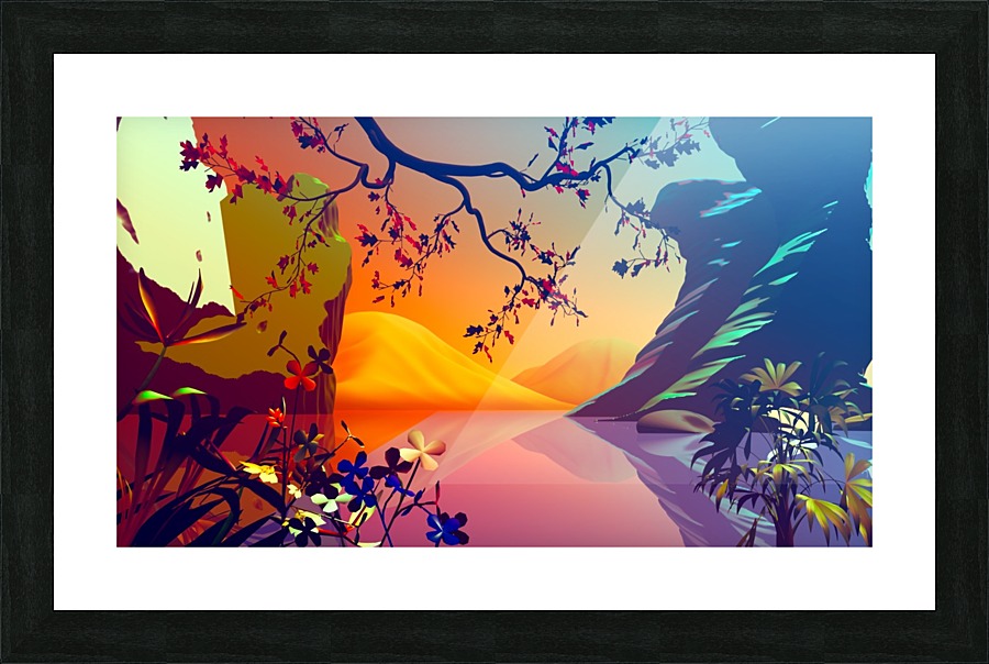 Happy Walkings Picture Frame print