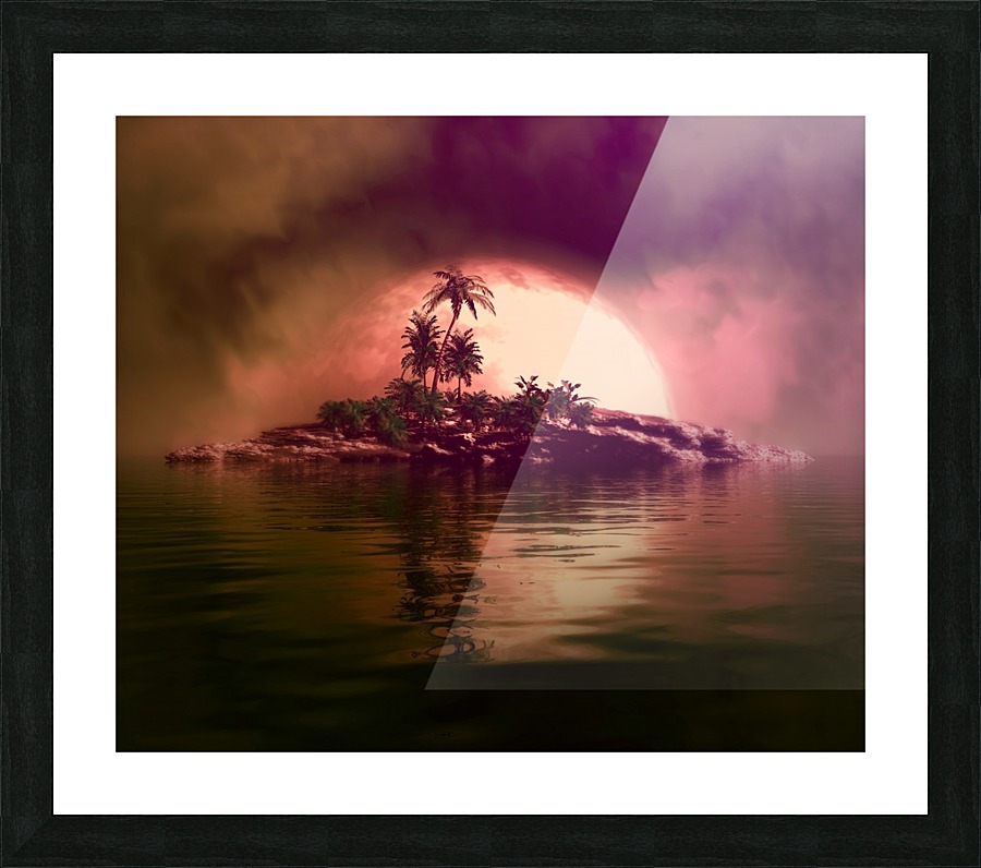 Tropical Islet Picture Frame print