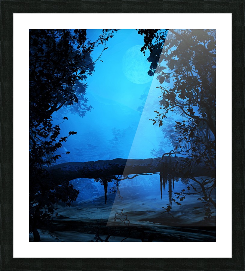 Blue Surroundings Picture Frame print