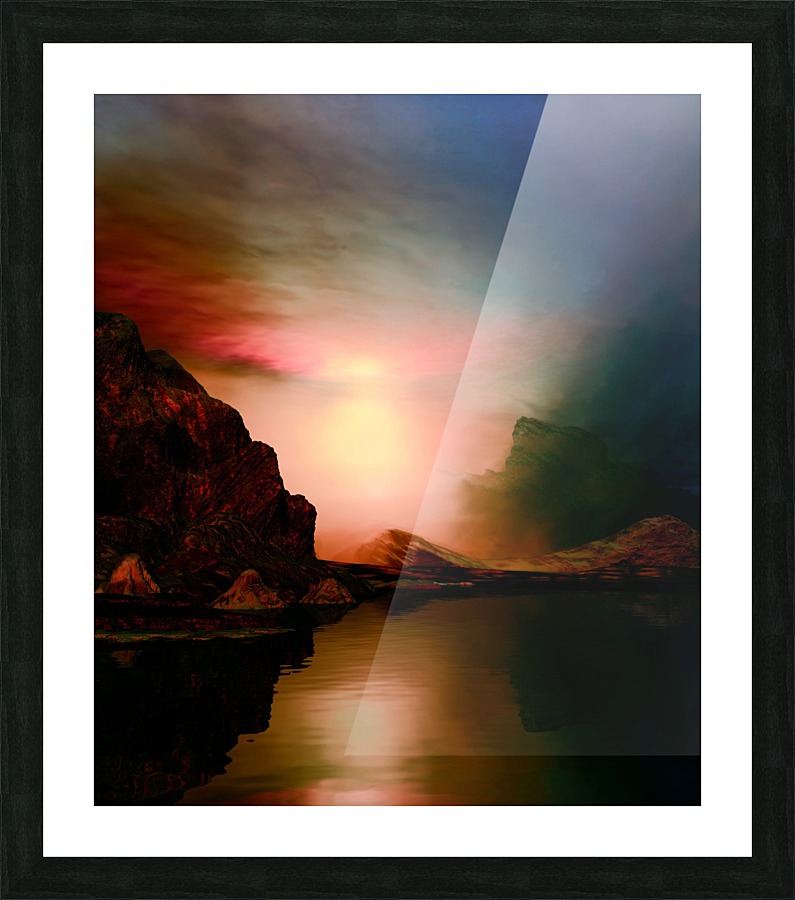 Sunset Colors 13 Picture Frame print