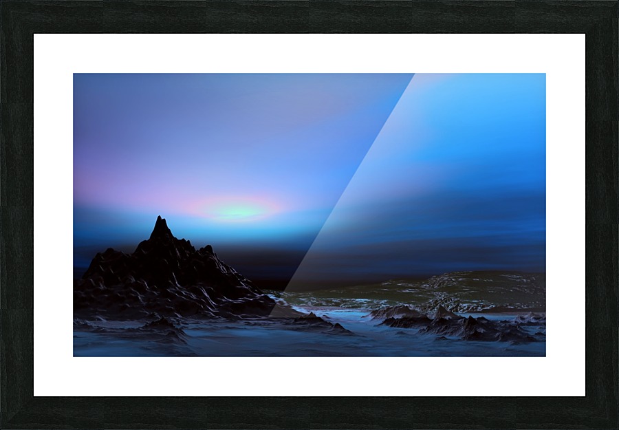 Blue Serenity Picture Frame print
