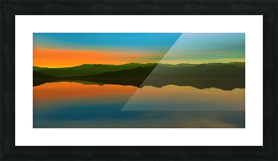 Sunset Colors 15 Picture Frame print