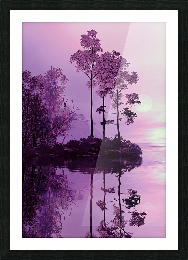 Purple Forest Picture Frame print