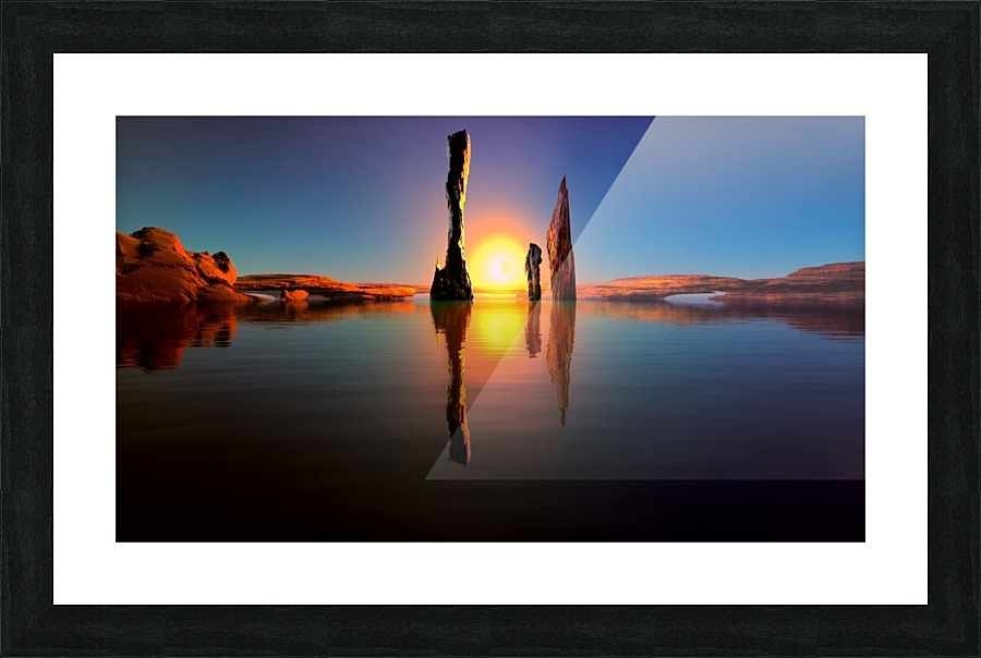 Lazy Waters Picture Frame print