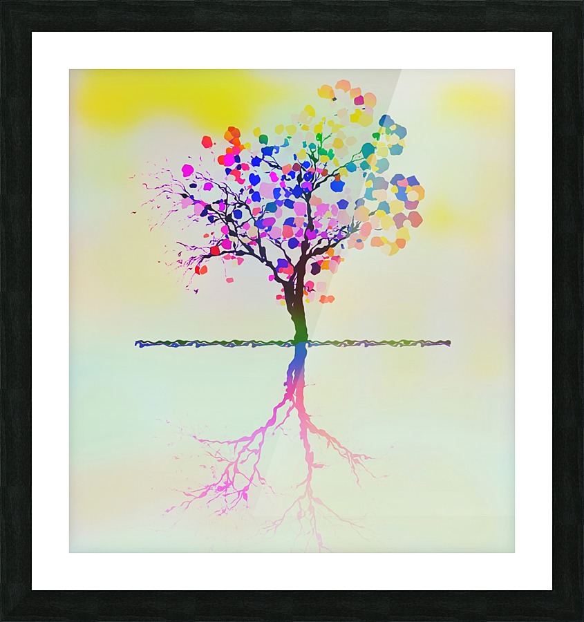 Colorful Tree 2 Picture Frame print