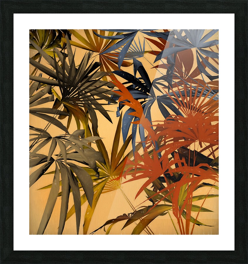 Tropical Foliage 4 Picture Frame print