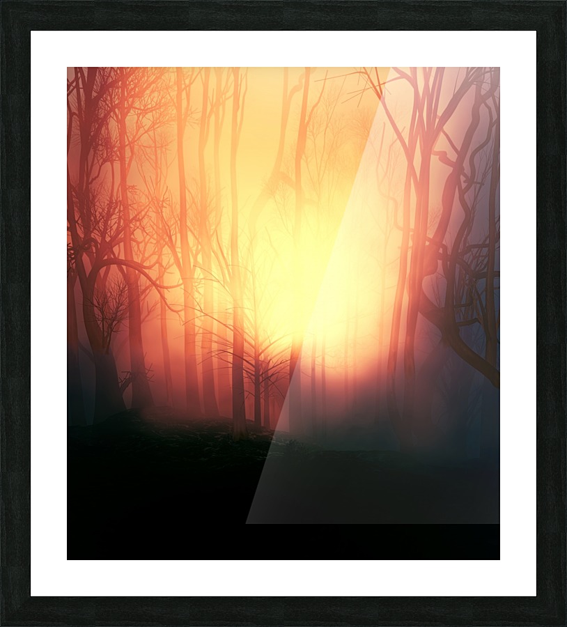 Blazing Sundow Picture Frame print