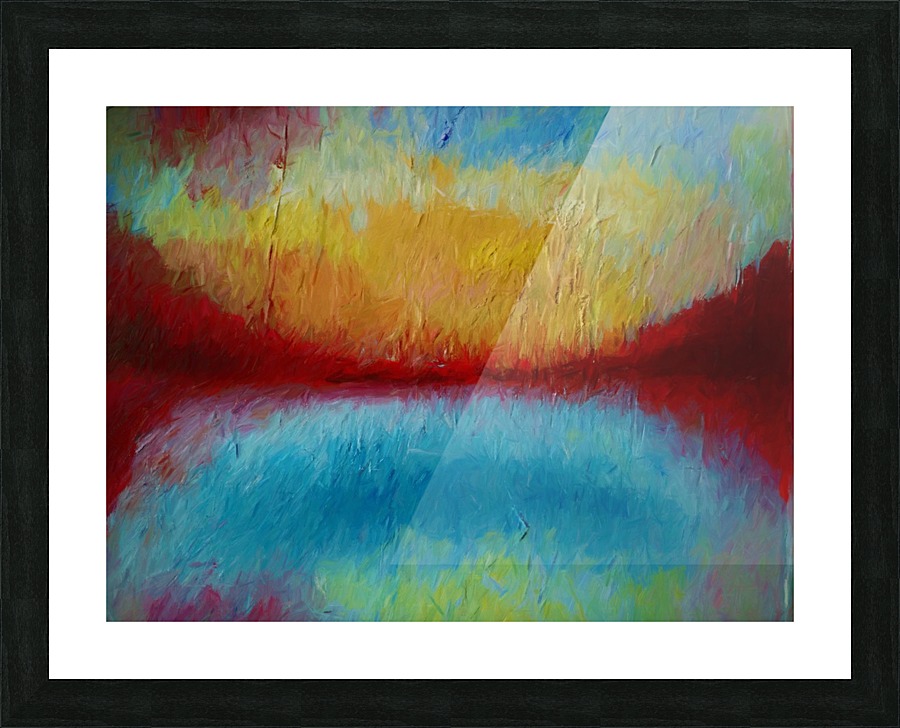 Red Mountains Picture Frame print