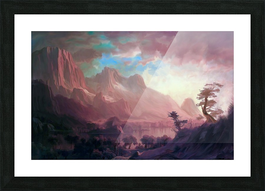 Ancient Towers Picture Frame print
