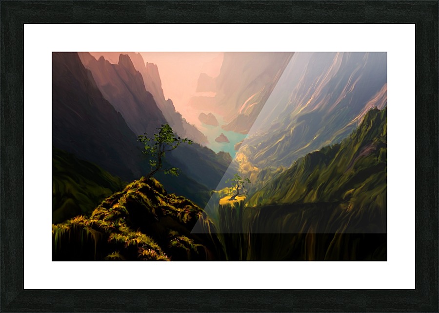 Green Canyons Picture Frame print