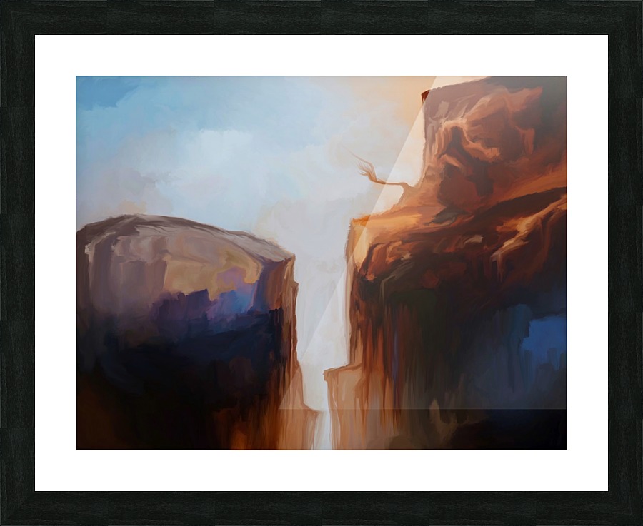 Sharp Cliffs Picture Frame print