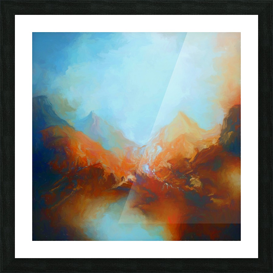 Frosty Mountains Picture Frame print