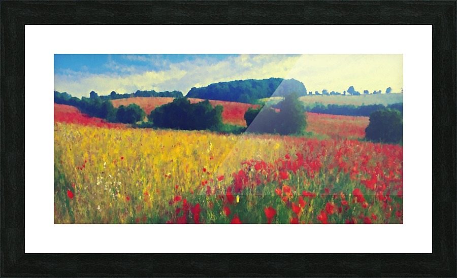 Flowery Field  Picture Frame print