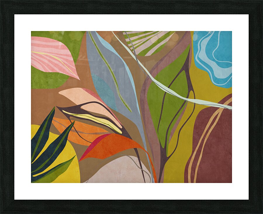 Tropical Garden Picture Frame print