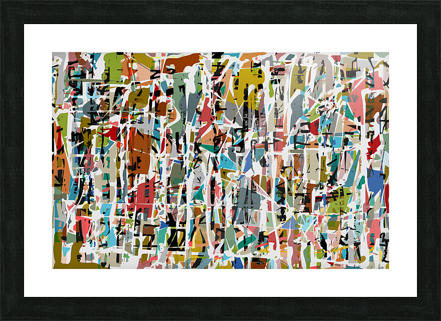 Mixing Colors and Shapes Picture Frame print