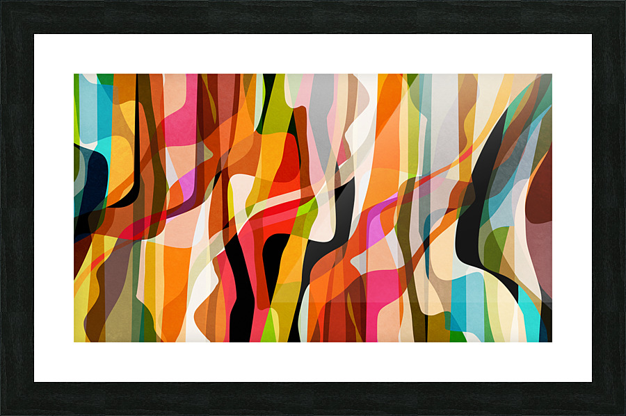 Winding Shapes Picture Frame print