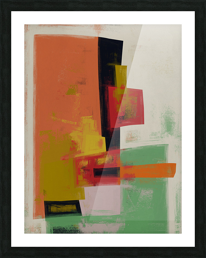 Geometric Construction Picture Frame print
