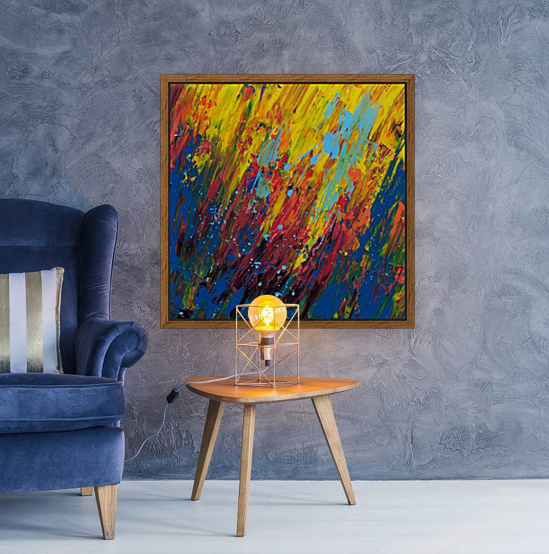 Abstract Composition 734 Reproduction