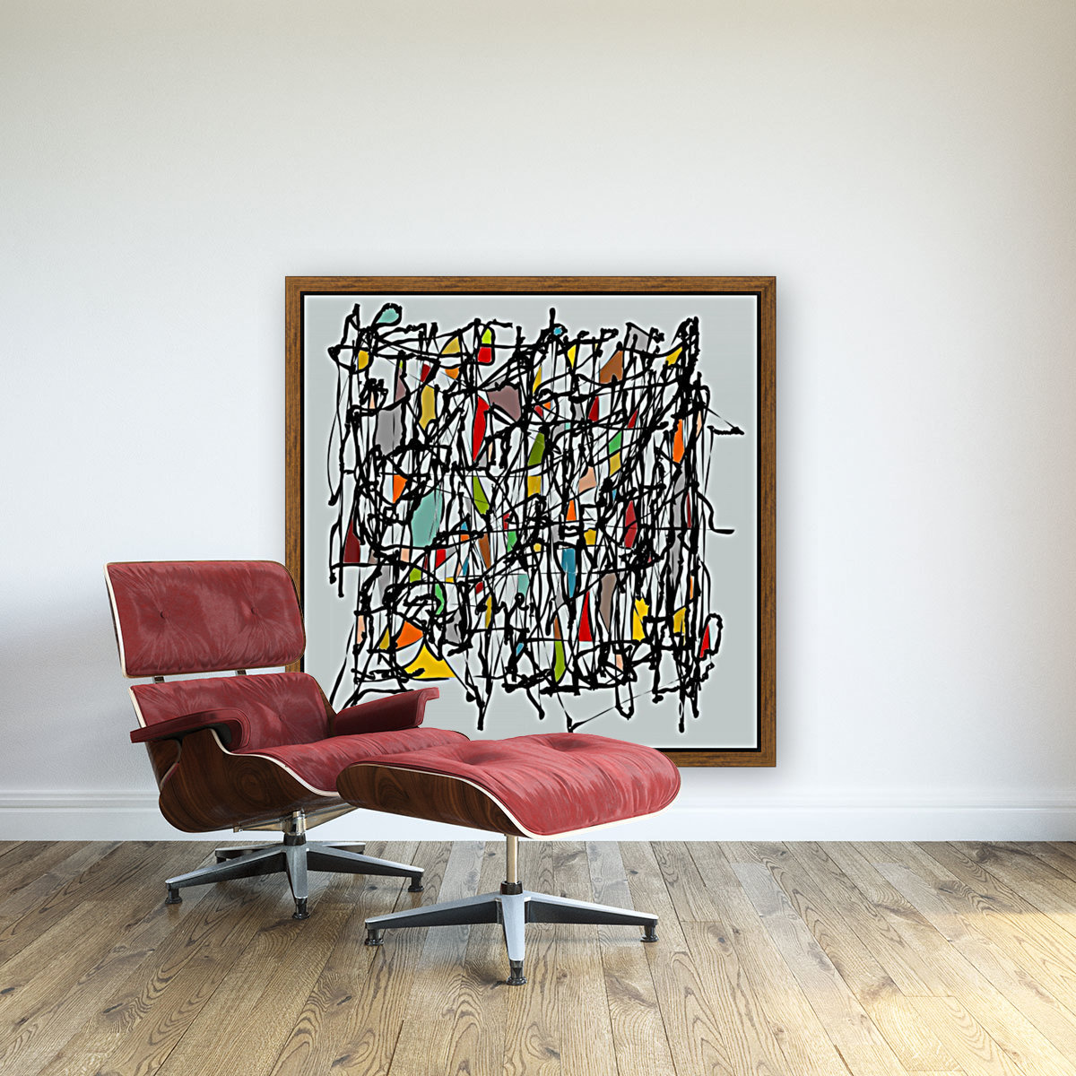 Abstract Composition 718 Reproduction