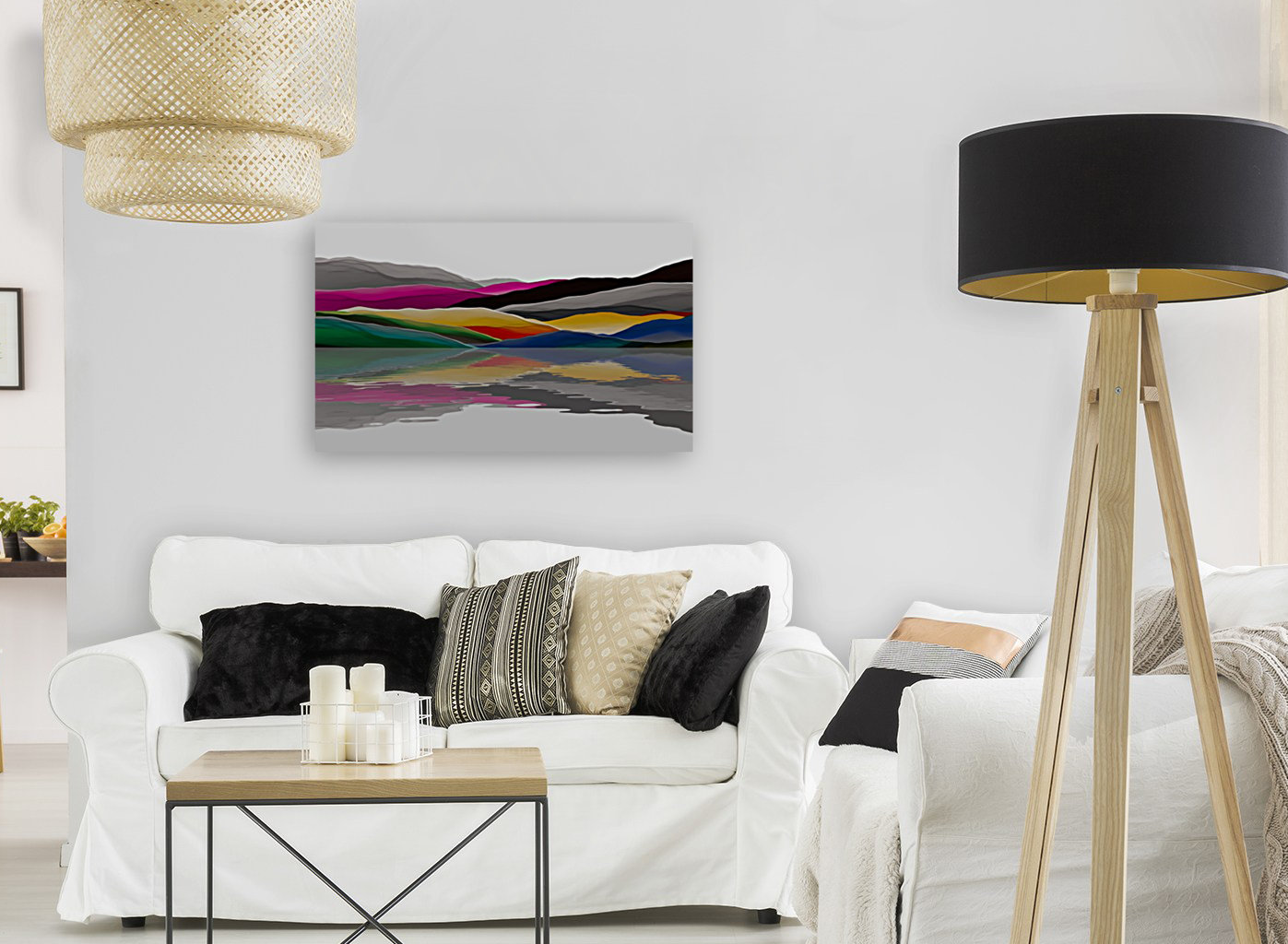 Colorful Mountains Reproduction