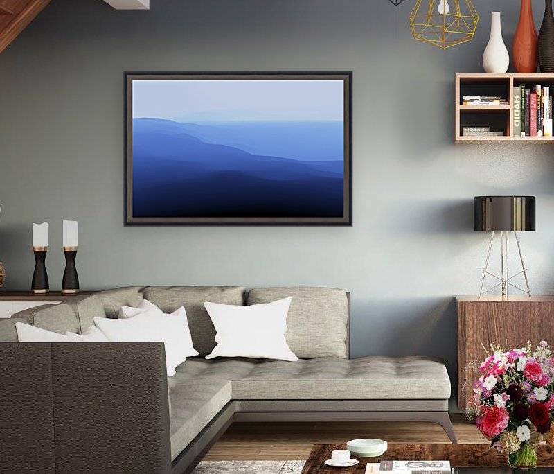Bluish Landscape Reproduction