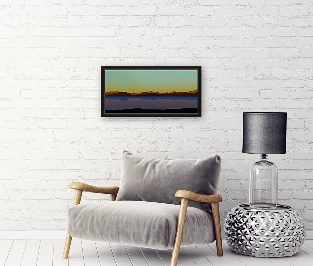 Mountains at Dusk Reproduction
