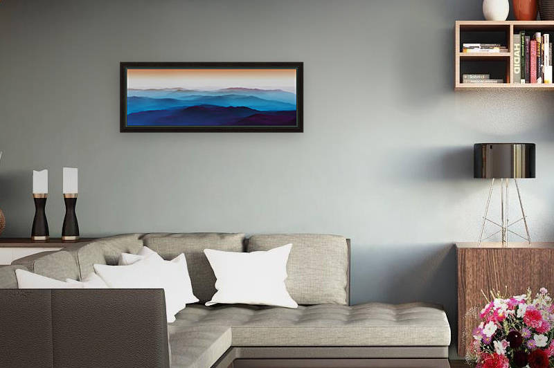 Bluish Mountains Reproduction