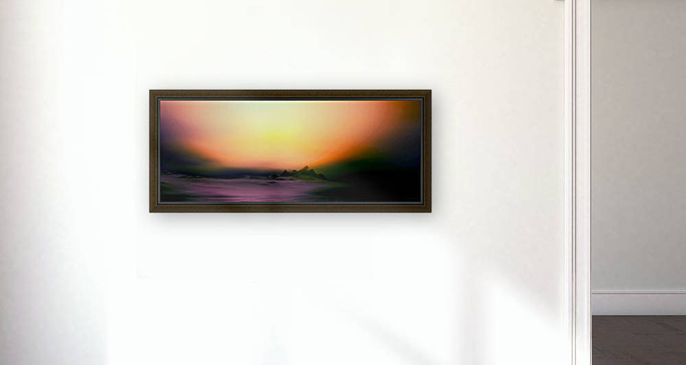Reddish Landscape Reproduction