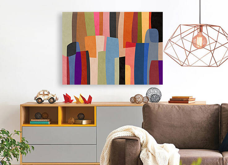 Colored Pieces by Angel Estevez