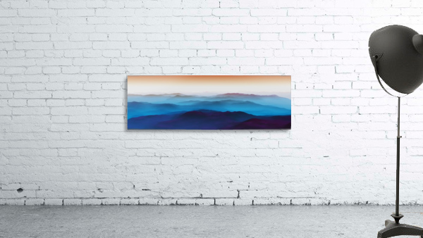 Bluish Mountains Wall Preview